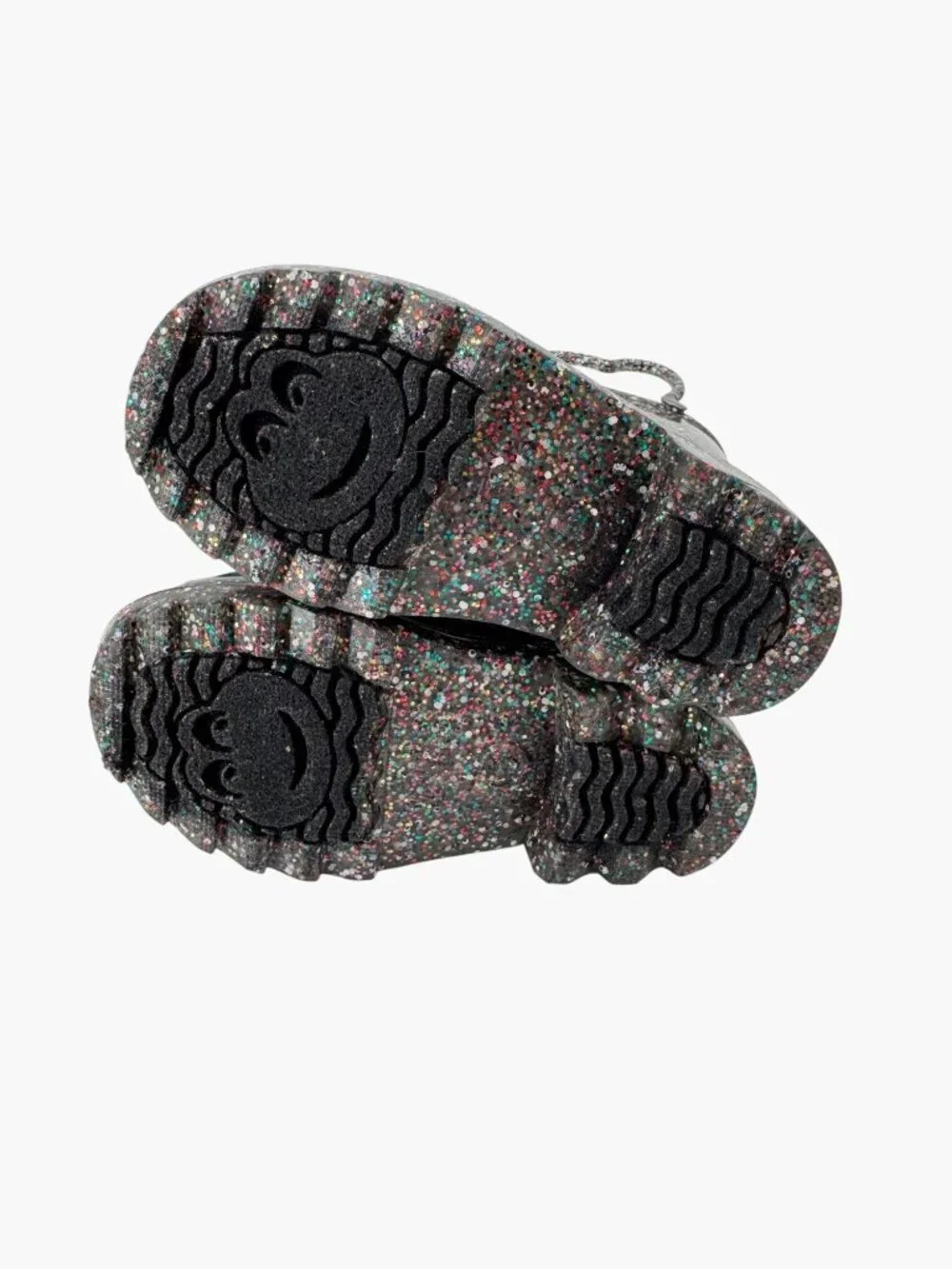 NEW Western Chief Toddler Girls' Abby Glitter Rain Boots - Black - Size 5T